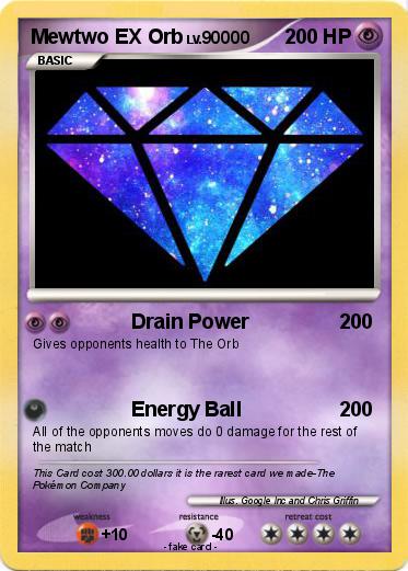 Pokemon Mewtwo EX Orb