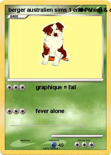 Pokemon berger australien sims 1 entre chien & chat