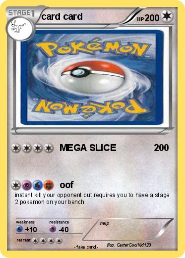 Pokemon card card