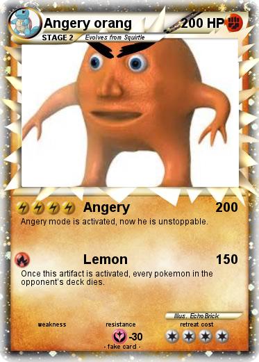 Pokemon Angery orang