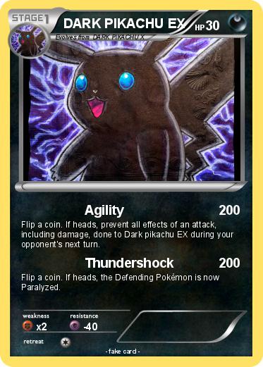 Pokemon DARK PIKACHU EX