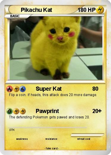 Pokemon Pikachu Kat
