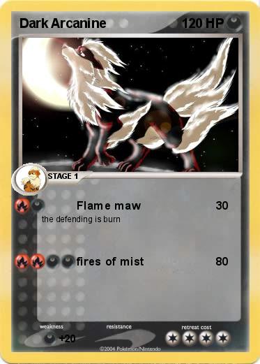 Pokemon Dark Arcanine