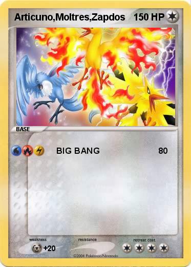 Pokemon Articuno,Moltres,Zapdos