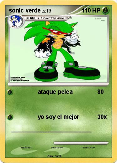 Pokemon sonic verde