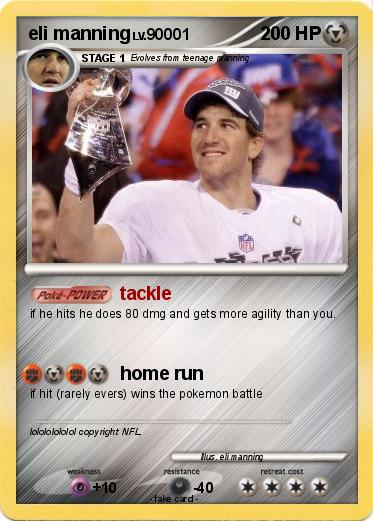 Pokemon eli manning