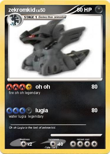 Pokemon zekromkid