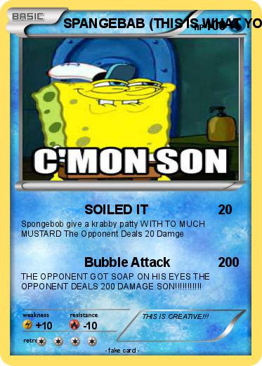 Pokemon SPANGEBAB (THIS IS WHAT YOU CALL CREATIVE!!)