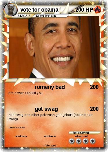 Pokemon vote for obama
