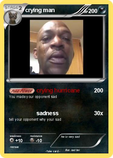 Pokemon crying man