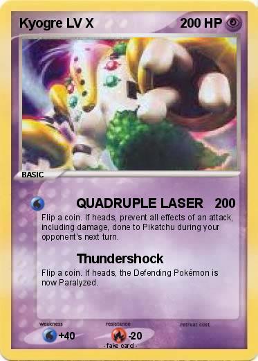 Pokemon Kyogre LV X