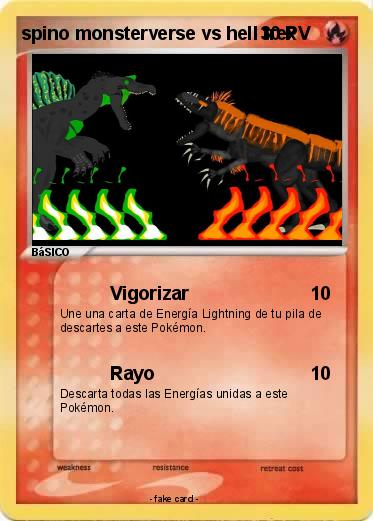 Pokemon spino monsterverse vs hell trex