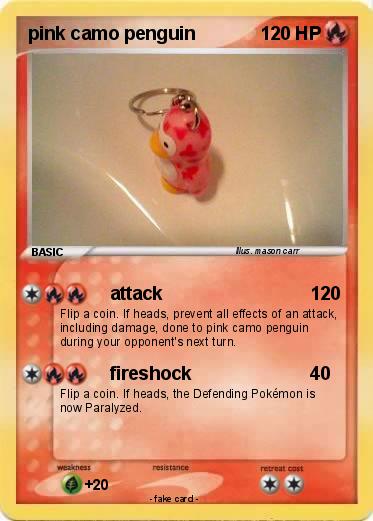 Pokemon pink camo penguin