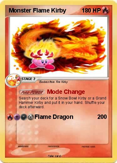Pokemon Monster Flame Kirby