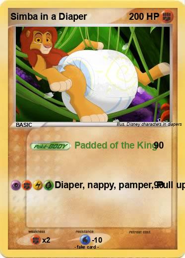 Pokemon Simba in a Diaper