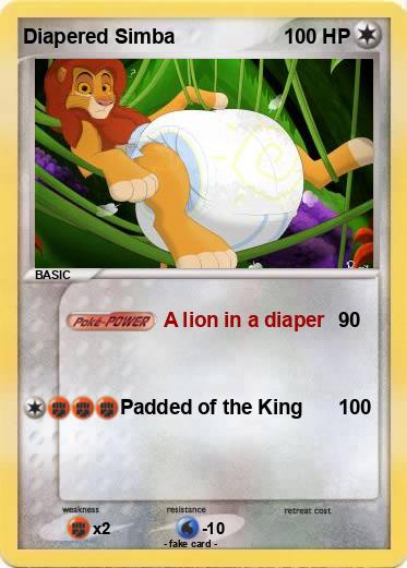 Pokemon Diapered Simba