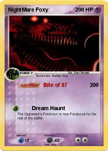 Pokemon NightMare Foxy