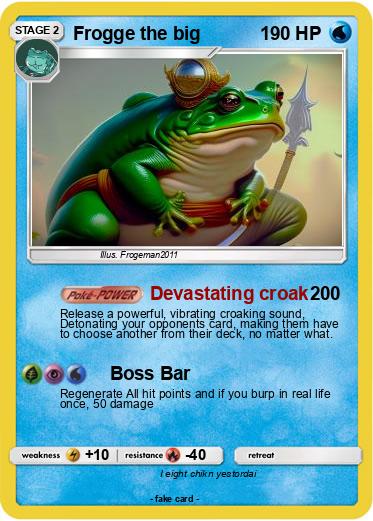 Pokemon Frogge the big
