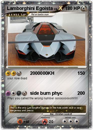 Pokemon Lamborghini Egoista