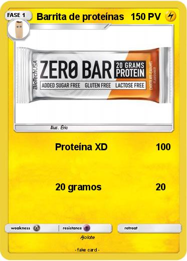 Pokemon Barrita de proteínas