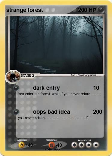 Pokemon strange forest