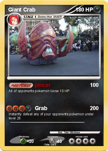 Pokemon Giant Crab