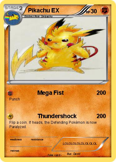 Pokemon Pikachu EX
