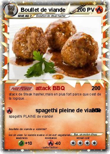 Pokemon Boullet de viande