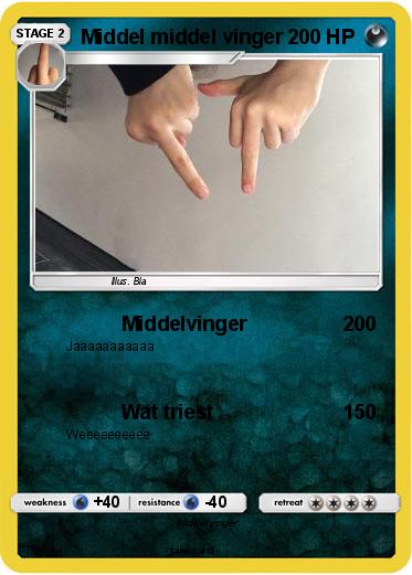 Pokemon Middel middel vinger