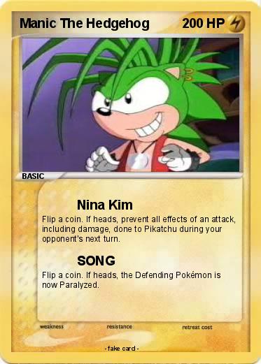 Pokemon Manic The Hedgehog