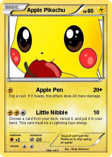 Pokemon Apple Pikachu