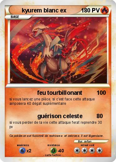 Pokemon kyurem blanc ex