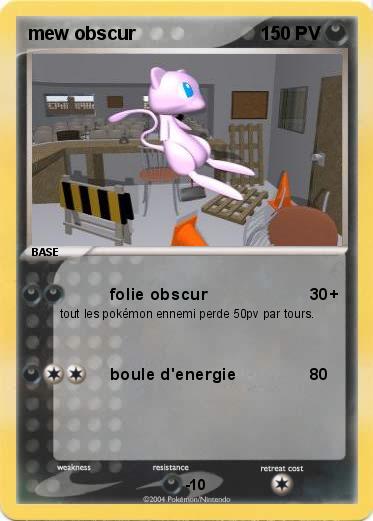 Pokemon mew obscur                                           