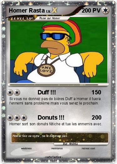 Pokemon Homer Rasta