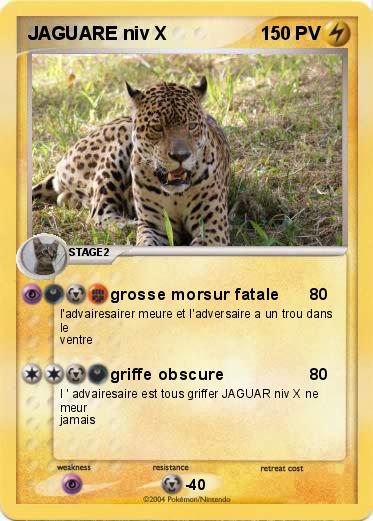 Pokemon JAGUARE niv X