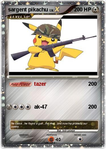 Pokemon sargent pikachu
