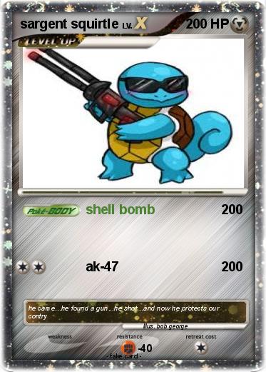 Pokemon sargent squirtle