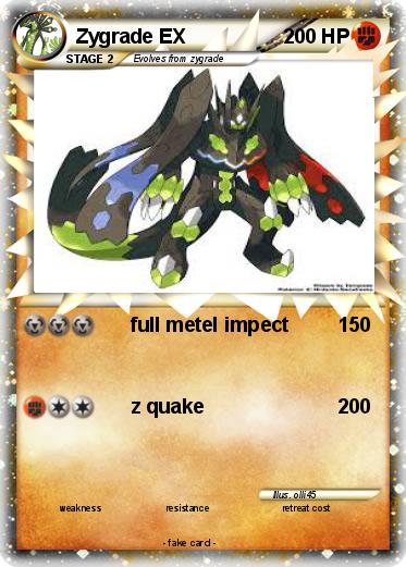 Pokemon Zygrade EX