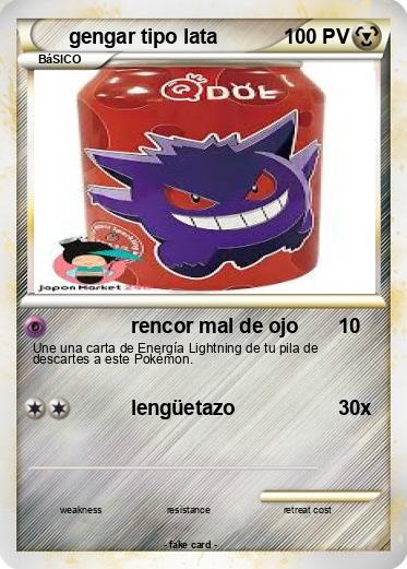 Pokemon gengar tipo lata