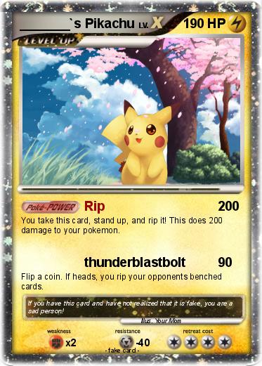 Pokemon _______`s Pikachu