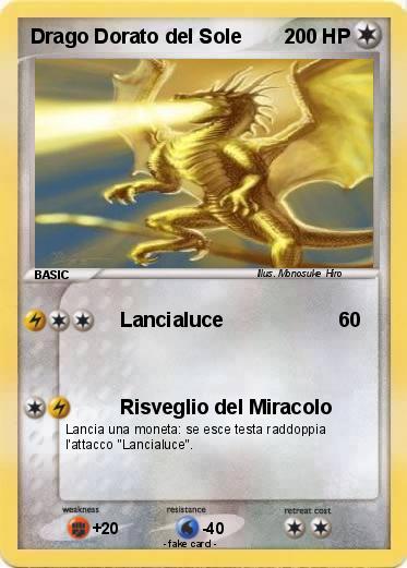 Pokemon Drago Dorato del Sole
