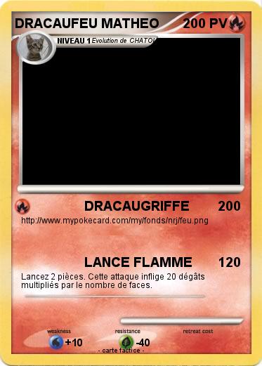 Pokemon DRACAUFEU MATHEO