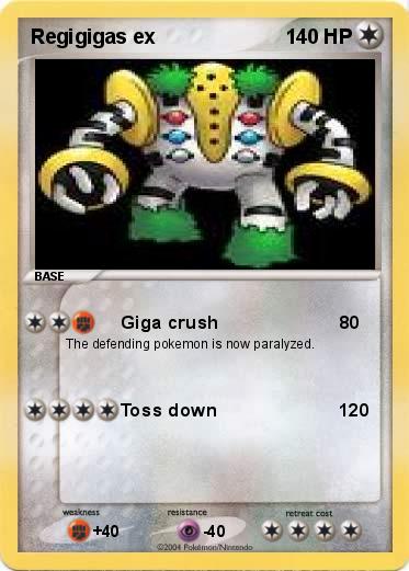 Pokemon Regigigas ex