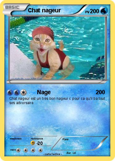Pokemon Chat nageur