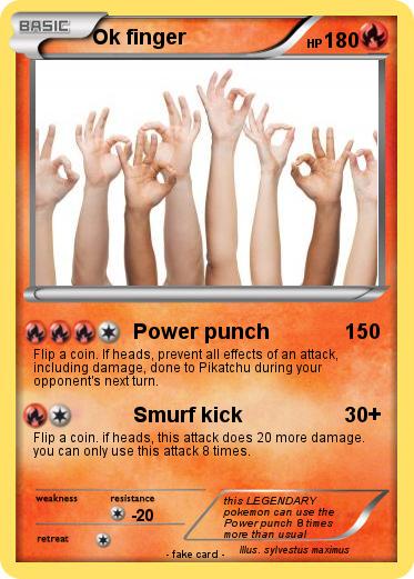 Pokemon Ok finger