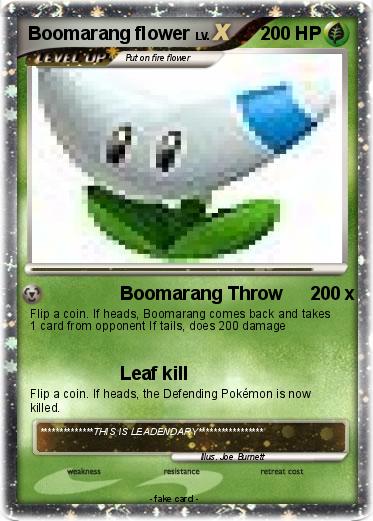 Pokemon Boomarang flower