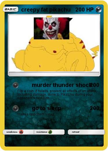 Pokemon creepy fat pikachu