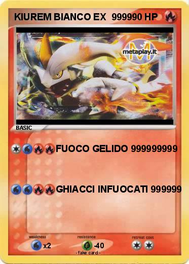 Pokemon KIUREM BIANCO EX  9999
