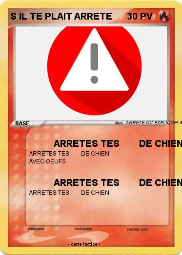 Pokemon S IL TE PLAIT ARRETE