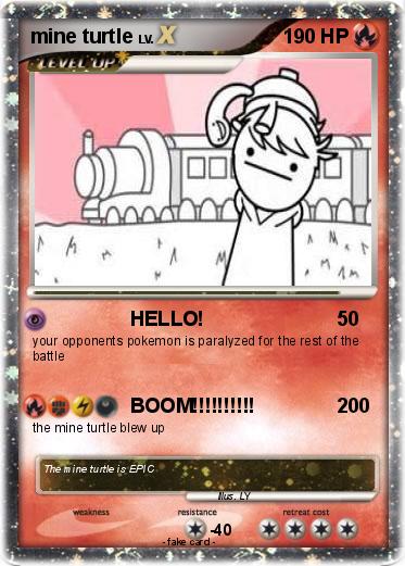 Pokemon mine turtle